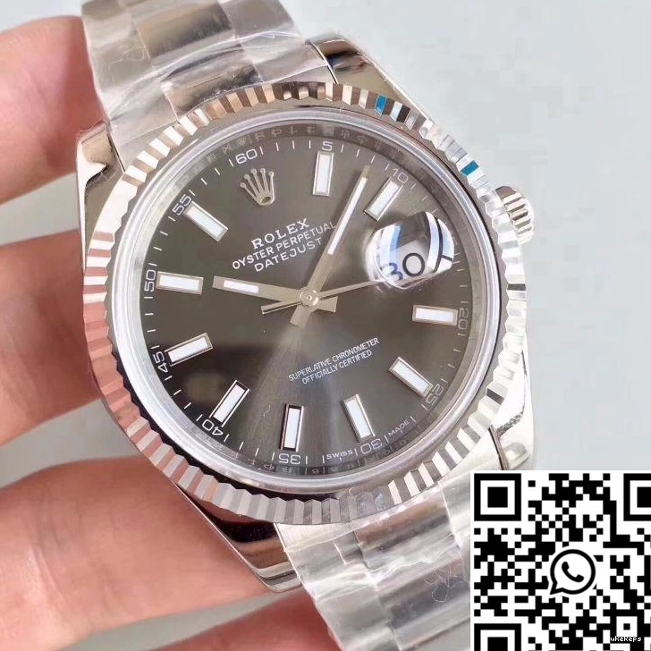 Grey Rolex II Dial Datejust EW Factory M126334-0014 1013